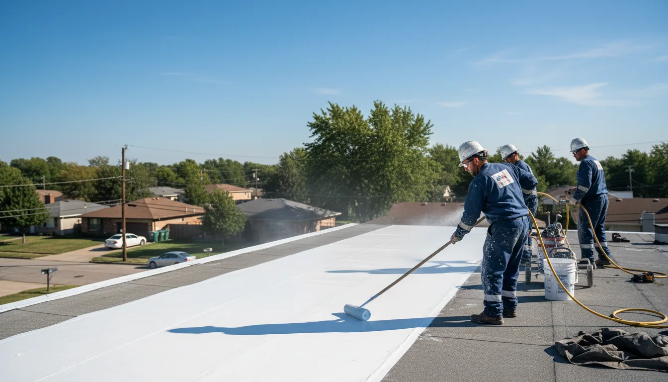Commercial roof coating in Odessa, NY near me